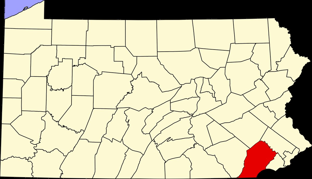 Berwyn, PA - File:Map of Pennsylvania highlighting Chester County.svg - Wikimedia Commons